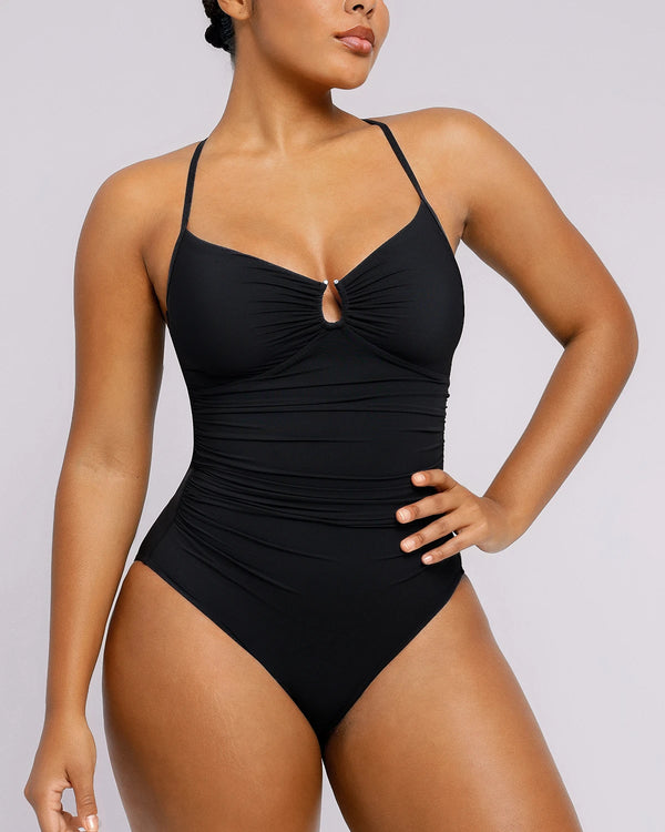 Iconico Swimwear Maren Sculpt Tummy Control One Piece one piece swimsuit black blue