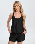 Iconico Swimwear Two-Piece Look Tummy Control One Piece one piece swimsuit black navy